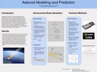 Asteroid Modeling and Prediction