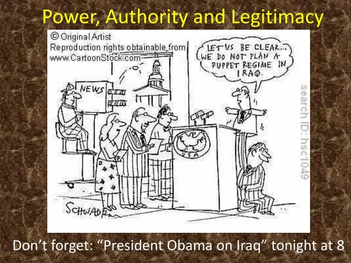 power authority and legitimacy