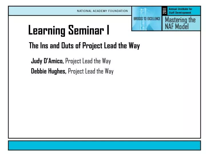 PPT The Ins and Outs of Project Lead the Way PowerPoint Presentation