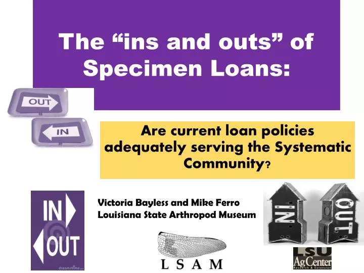 the ins and outs of s pecimen loans