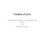Parable of Isms - slide 1