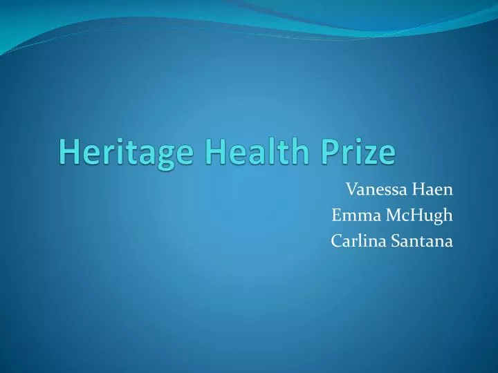 heritage health prize