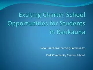 Exciting Charter School Opportunities for Students in Kaukauna