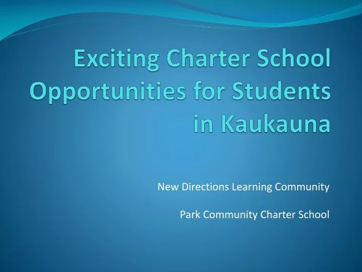 exciting charter school opportunities for students in kaukauna
