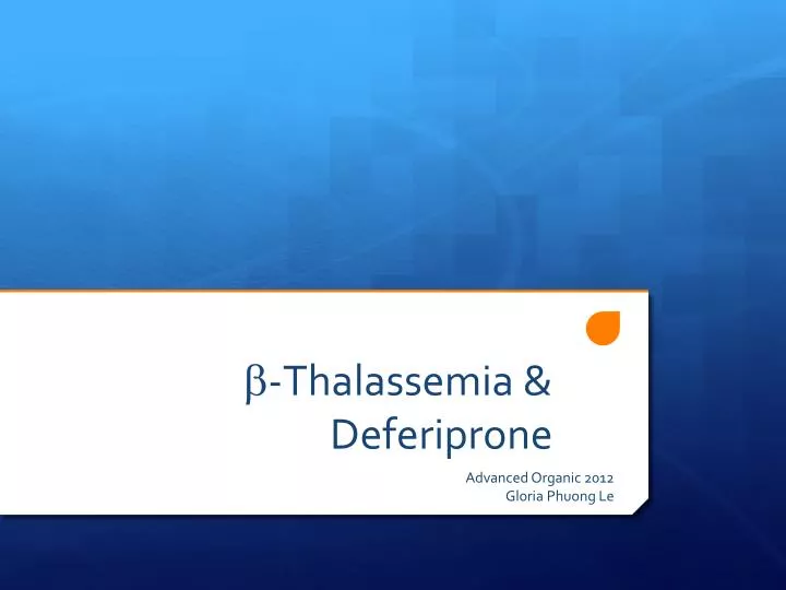 b thalassemia deferiprone