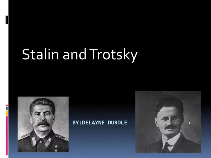 stalin and trotsky