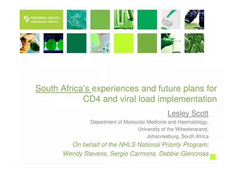south africa s experiences and future plans for cd4 and viral load implementation