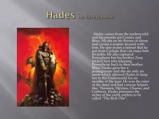 Hades by CareyLowrie