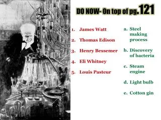 DO NOW- On top of pg .121