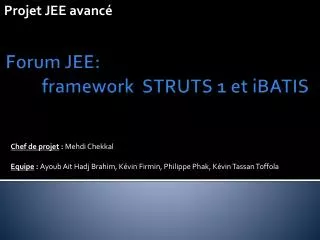projet jee avanc