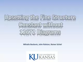 Upsetting the Fine Structure Constant without 12672 Diagrams