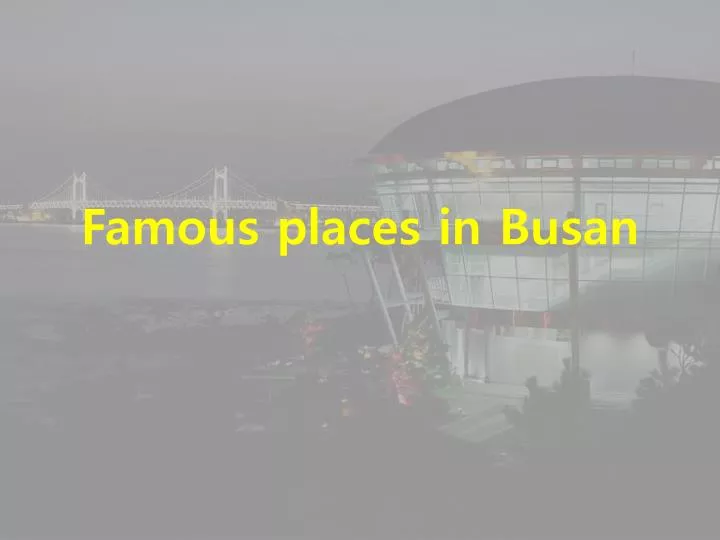 famous places in busan