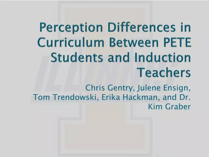 perception differences in curriculum b etween pete students and induction teachers