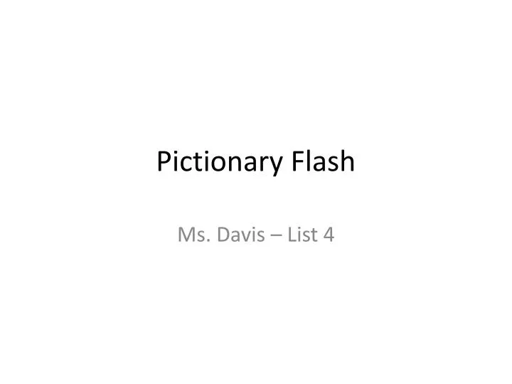 pictionary flash