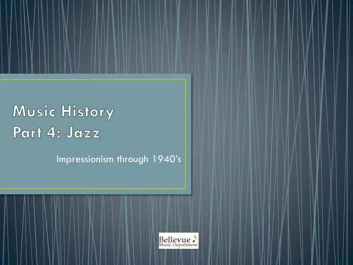 music history part 4 jazz