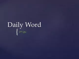 Daily Word