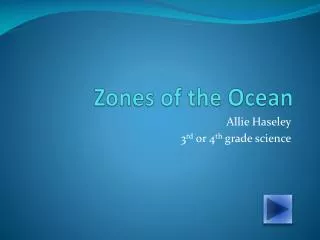 Zones of the Ocean