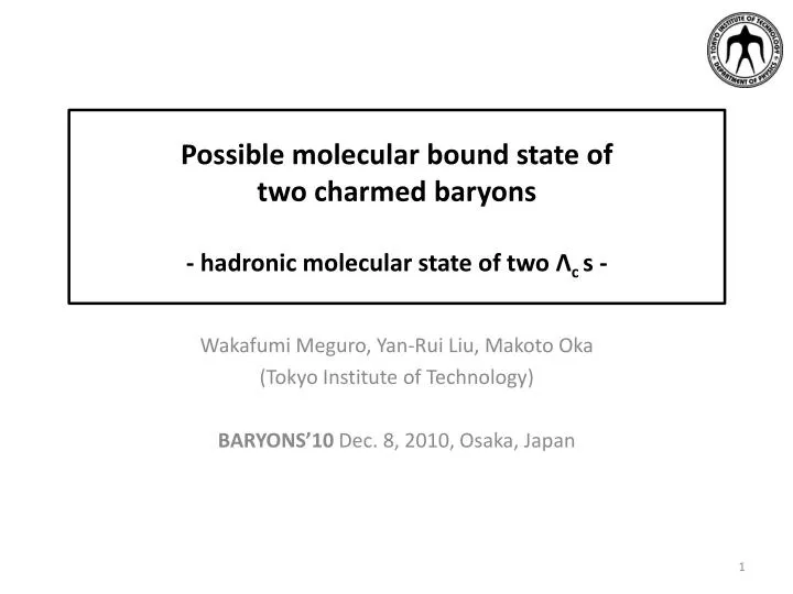 possible molecular bound state of two charmed baryons hadronic molecular state of two c s