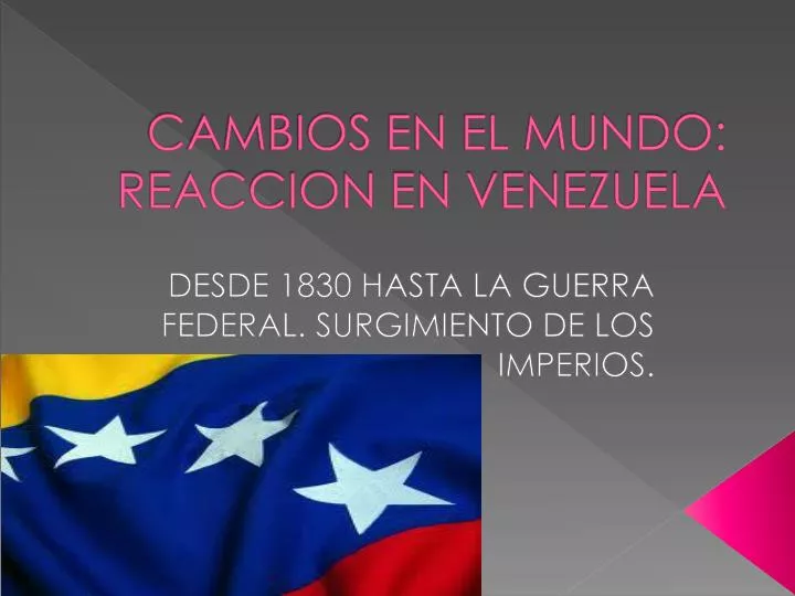 cambios en el mundo reaccion en venezuela