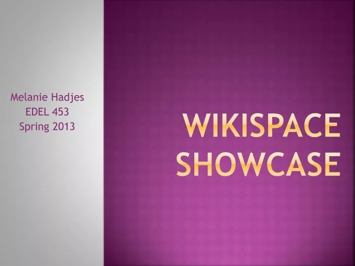 wikispace showcase