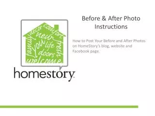 Before &amp; After Photo Instructions