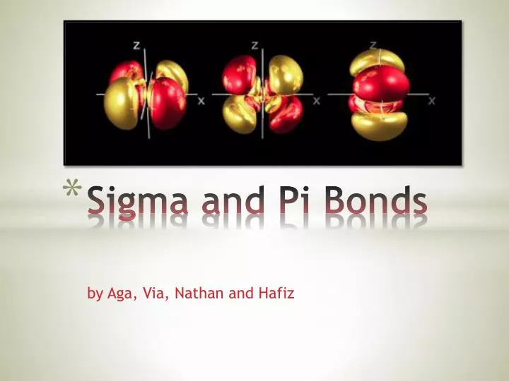 sigma and pi bonds