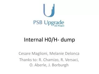 Internal H0/H- dump