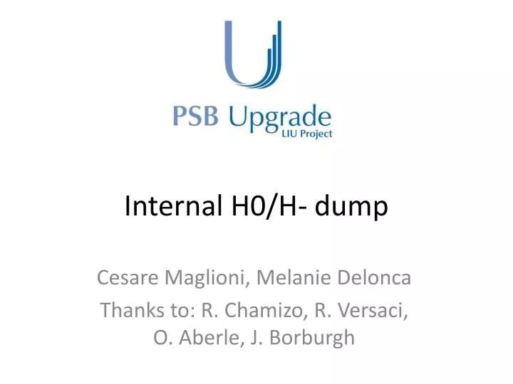 internal h0 h dump