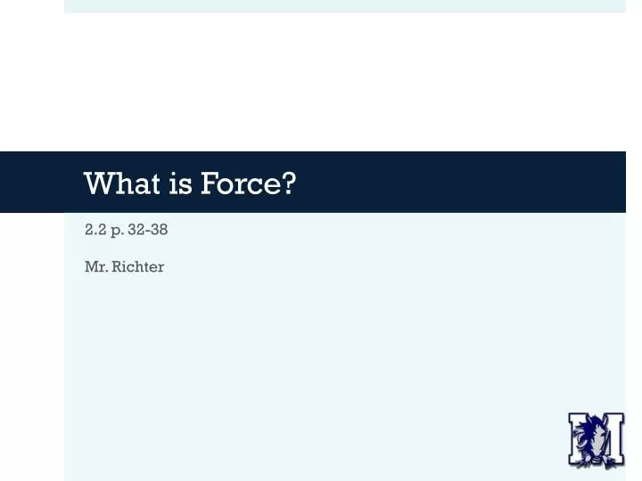 what is force