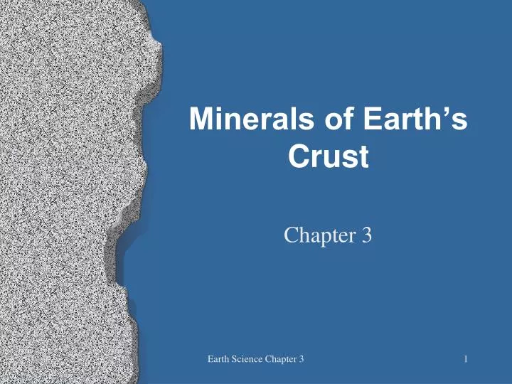 minerals of earth s crust