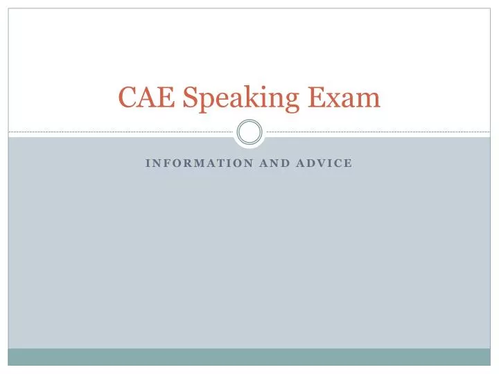 cae speaking exam