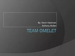 Team Omelet