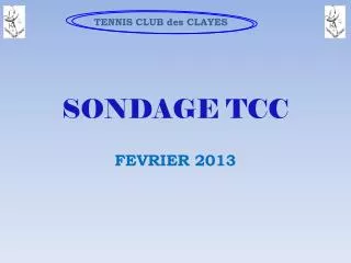 sondage tcc