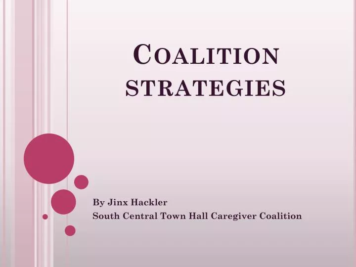 coalition strategies