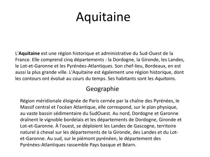 aquitaine