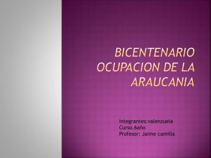 bicentenario ocupacion de la araucania