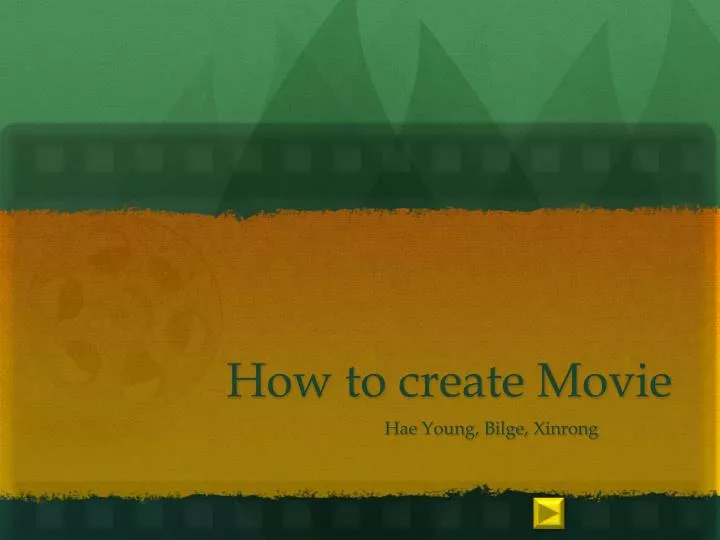 how to create movie