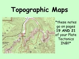 Topographic Maps