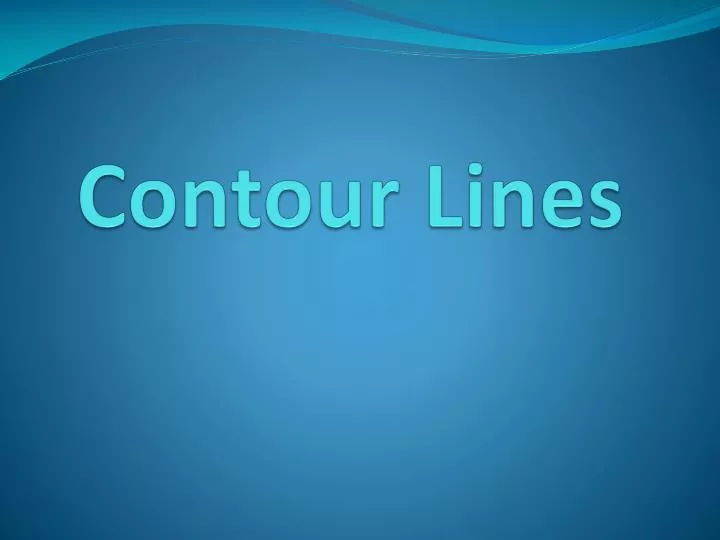 contour lines