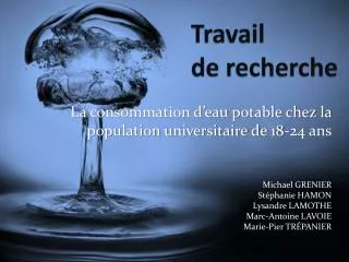 travail de recherche