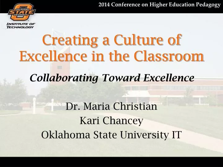 creating a culture of excellence in the classroom