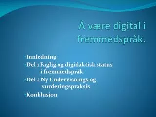 v re digital i fremmedspr k