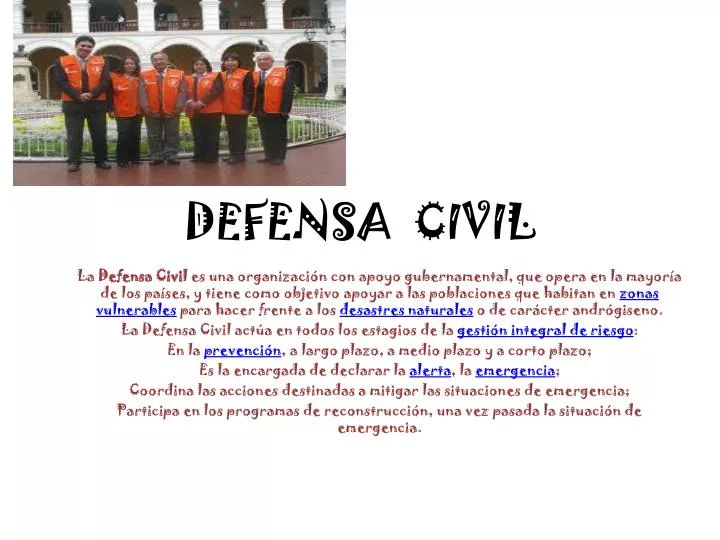 defensa civil