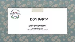 DON PARTY