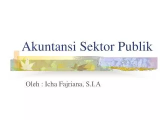 akuntansi sektor publik