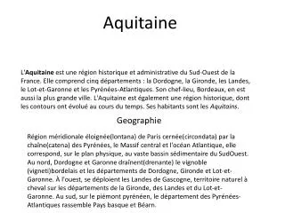 aquitaine
