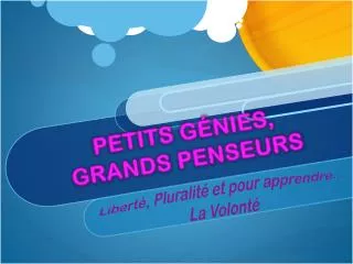 petits g nies grands penseurs