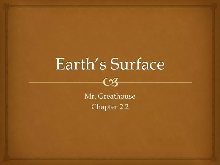 earth s surface