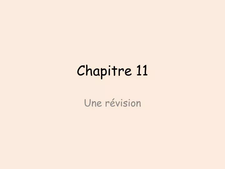 chapitre 11