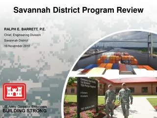 Savannah District Program Review
